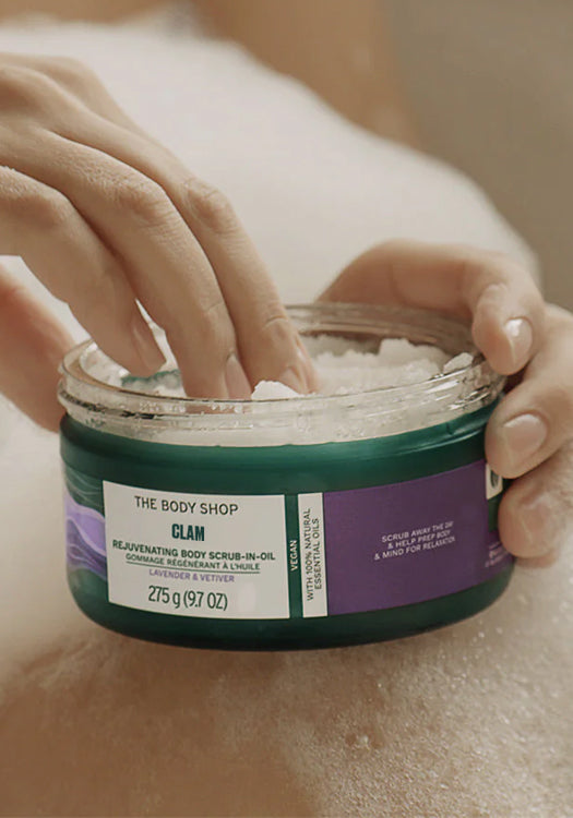 The Body Shop Calm Rejuvenating Body Scrub-In-Oil